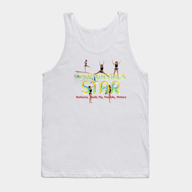 Gymnastics Star Tank Top by teepossible